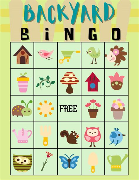 bingo cards  kids gambaran