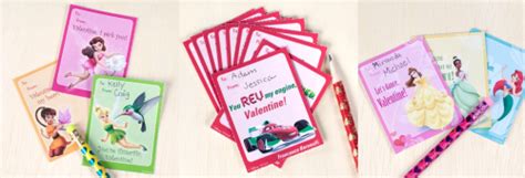 printable valentines day cards including disney princess disney