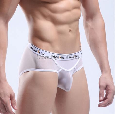 underwear men sexy briefs sheer lace see through panties