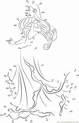 Connect Dots Dot Printable Worksheets Printables Sleeping Beauty Disney Kids Activities Worksheet Frozen Pages Coloring Briar Rose Drawings Fun Count sketch template