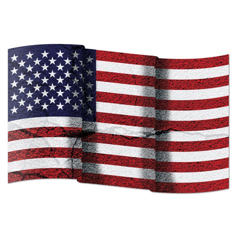 american flag distressed wavy wall graphic large removable  foot wide