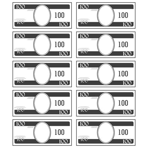 printable play dollar bills  printable     printable