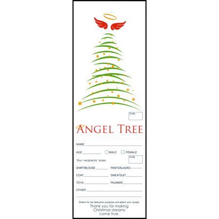 angel tree tags printable  printable templates