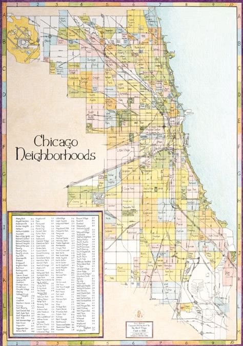 Chicago Neighborhoods Map Edition 1