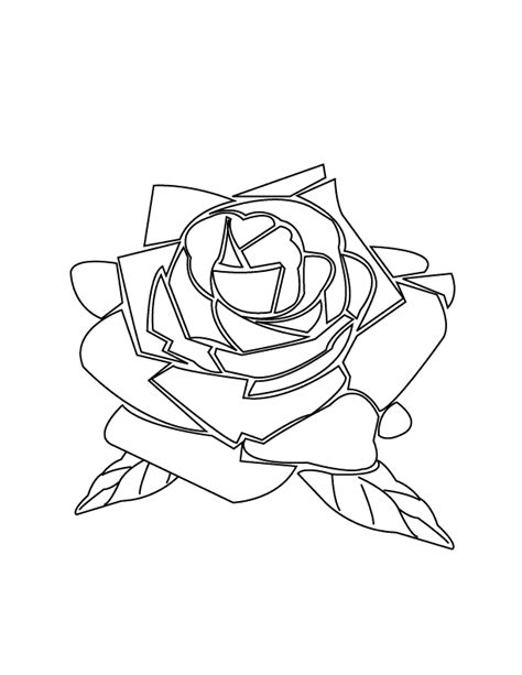 coloring pages rose