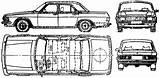 Volga Gaz Blueprints Car 1982 Sedan Blueprint Drawing Click sketch template