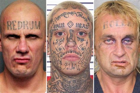 Prisoners Showcase Criminally Bad Face And Neck Tattoos In Bizarre