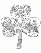 Patricks Patrick Shamrock Adults Mandala Ohlade Familyfriendlywork Celtic Napisy sketch template