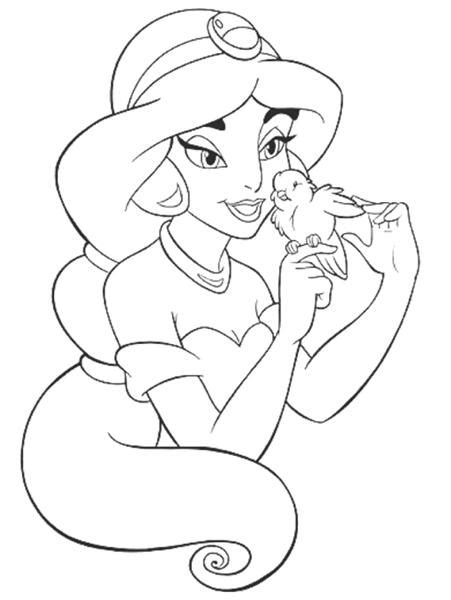 princess jasmine coloring pages learn  coloring