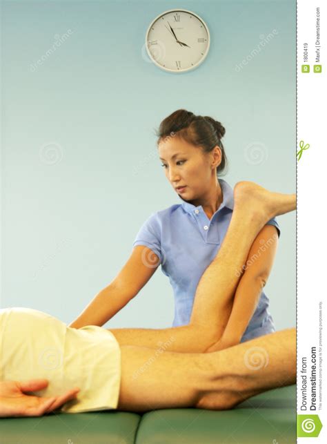 massage therapist giving a massage stock image image of
