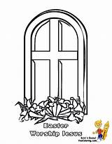 Coloring Pages Window Church Kids Color Ages Christmas Coloringhome sketch template