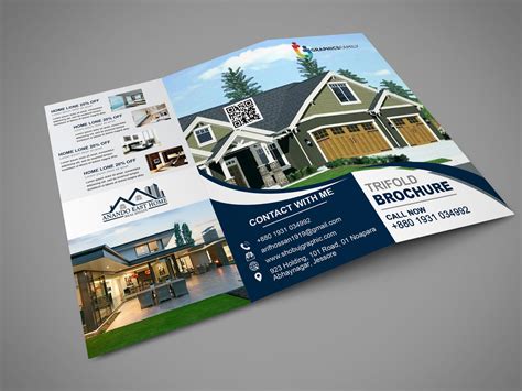 photoshop real estate tri fold brochure design graphicsfamily