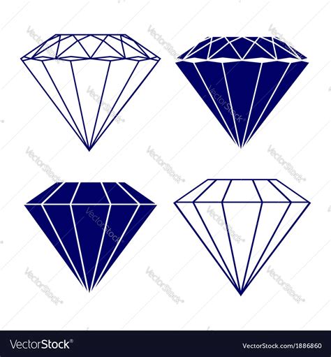 diamond symbols royalty  vector image vectorstock