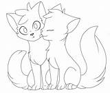 Cats Drawing Warrior Base Couple Use Warriors Getdrawings sketch template