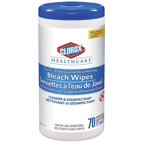 clorox healthcare professional disinfecting bleach germicidal wipes