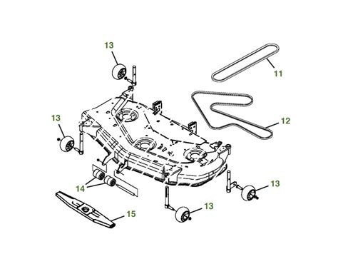john deere  mower deck parts diagram wiring diagram