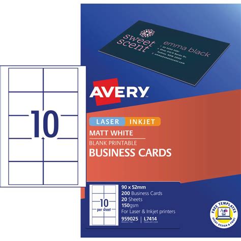 avery template business cards