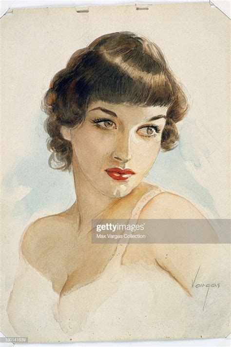 Circa 1950 S Pin Up Art By Alberto Vargas Titled Portrait