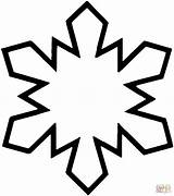 Coloring Pages Snowflake Simple Getdrawings sketch template