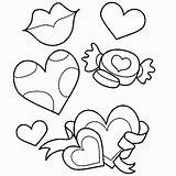 Coloring Pages Candy Characters Printable Valentin San Kids Valentine Drawing Mother sketch template