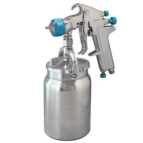 itm air spray gun suction feed professional mm mm nozzles ml aluminium pot