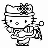 Kitty Hello Coloring Pages Christmas Skating Ice Color Printable Print Birthday Colouring Online Sheets Coloringpagesonly Ballerina Top Cartoon Cute Boy sketch template