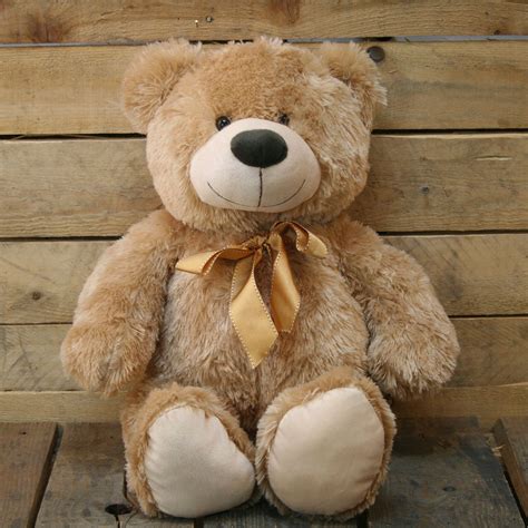 large cm super cuddly plush sitting teddy bear soft toy ebay