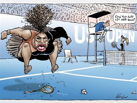J K Rowling Blasts Racist Serena Williams Newspaper Cartoon