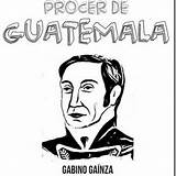 Guatemala Proceres sketch template