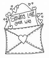 Valentine Clipart Coloring Envelope Pages Valentines Digital Card Clip Cards Stamps Colouring Cute Letters Envelopes Color Cre8tive Hands Doodle Digi sketch template