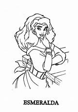 Esmeralda Coloring Dame Notre Hunchback Pages Getdrawings Color Getcolorings sketch template