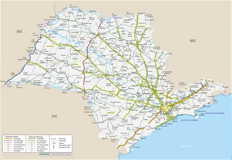 mapa rodoviario de sao paulo geografia infoescola
