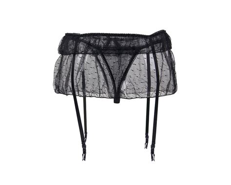 lenceria sexy hot jarretels lingerie  size xl black garter etsy