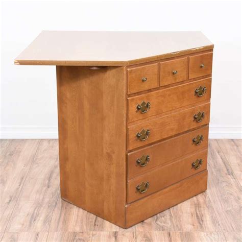 ethan allen corner cabinet chest  drawers loveseat vintage