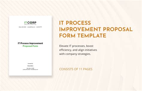 process improvement proposal form template   word