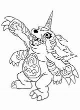 Digimon Coloring Gabumon Colorear Hellokids Gargalhada Humorus Picgifs Colorare Gifgratis sketch template