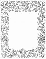 Printable Border Frames Coloring Borders Pages Jewish Frame Clipart Floral Designs Colouring Clip Clipartbest Karenswhimsy Flower Pretty Boarder Patterns Flowers sketch template