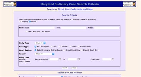 judiciary removes police information  case search maryland daily