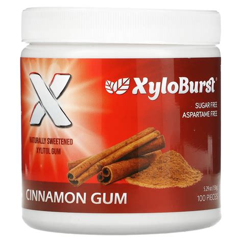 xyloburst xylitol gum cinnamon  oz    pieces