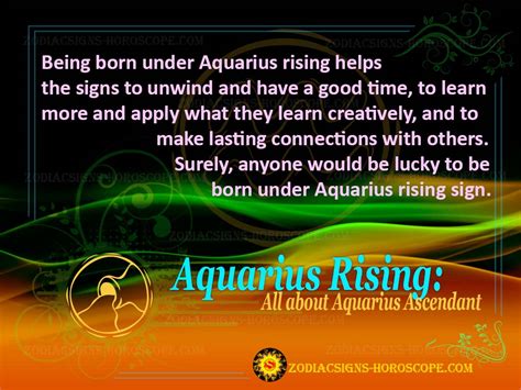 aquarius rising personality traits  aquarius ascendant  rising signs