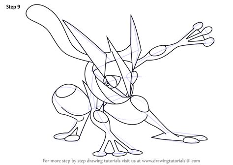 Step By Step How To Draw Greninja From Pokemon