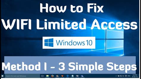 fix wifi limited access problem  windows
