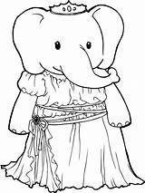 Ella Pages Coloring Elephant Ivory Getcolorings Getdrawings Drawing sketch template