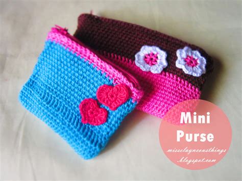 crocheted mini purse  blog  misselayneous
