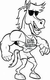 Coloring Funny Pages Horse Printable Kids Color Silly Colouring Face Print Turkey Cartoon Lifeguard War Fun Cool Getdrawings Getcolorings Everfreecoloring sketch template