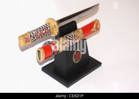 bushido knife    perform  act  seppuku stock photo alamy
