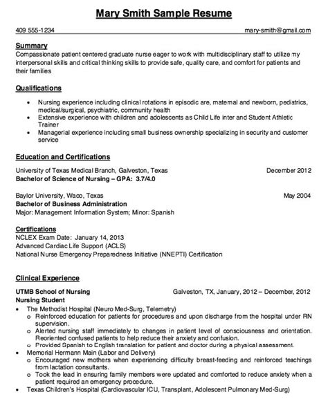 clinical nursing student  experienced resume sample resumesdesign