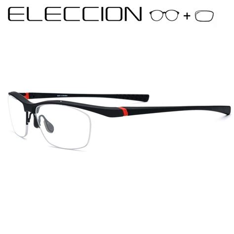 sports prescription glasses tr90 myopia eyeglasses half frame optical