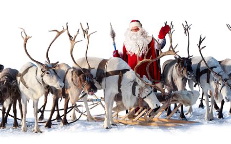 santa claus reindeer sleigh wallpaper   wallpaperup