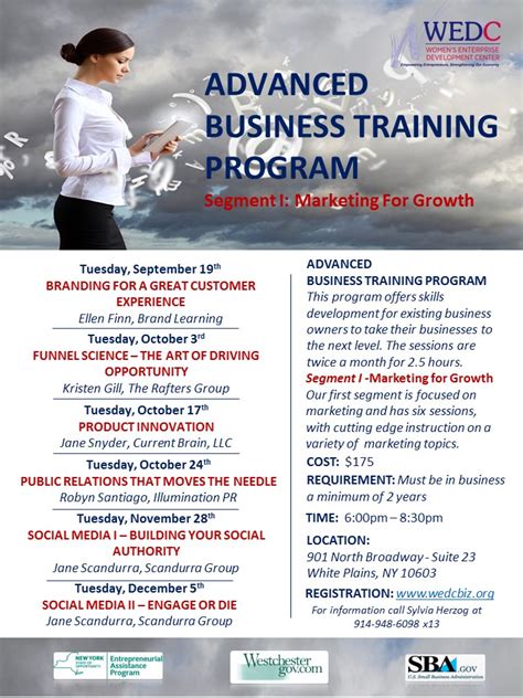 advanced business training program segment  marketing  growth